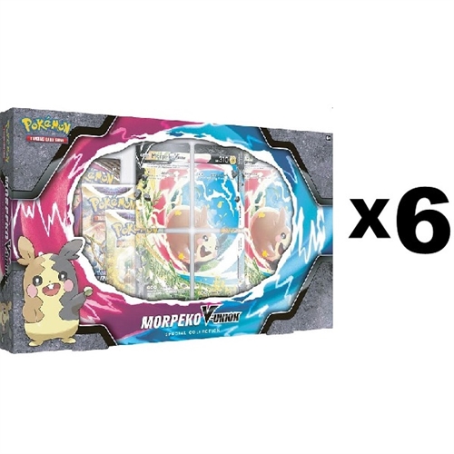 6x Pokemon kort - V-Union Special Collection Morpeko (Case)
